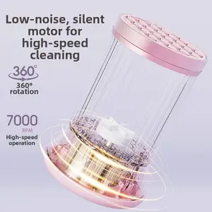 The new USB-powered electric makeup brush cleaner combines cleaning and drying functions. It is an automatic makeup brush cleaner that cleans quickly and has a visual design, making the cleaning process convenient and fast.