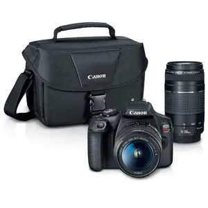Canon EOS Rebel T7 DSLR Camera with EF-S 18-55mm f/3.5-5.6 IS II Lens and EF 75-300mm f/4-5.6 III Lens