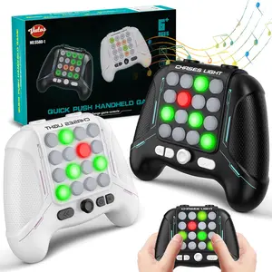 VATOS 2PCS Quick Push Fidget Game Handheld Black & White Electric Pop Game with 5 Gameplay Modes, Portable Toy for 6-9 Year Old Kids, Boys & Girls