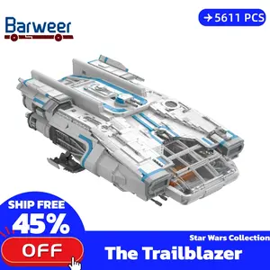 [BARWEER](SHIP FREE)The Trailblazer Spacecraft Outlaws With Gift Box 5611 PCS Large Model