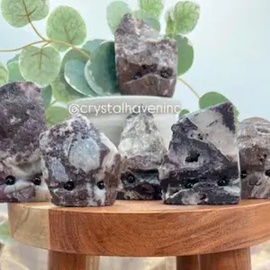 Purple Fluorite Mineral Hedgies - Choose Exact Hedgie, Crystal Buddy, Pet Rock, Crystal Decor, Purple Crystals, Natural Crystal Decor