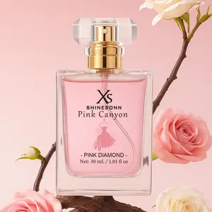 Shinesonn Pink Canyon Female Eau de Parfum (EDP Fragrance), 1.01 fl oz (1 to 1.9 fl oz Range), Floral Honeysuckle & Citrus Scent, Single Item, Gift-Ready Summervibe Perfume for Her