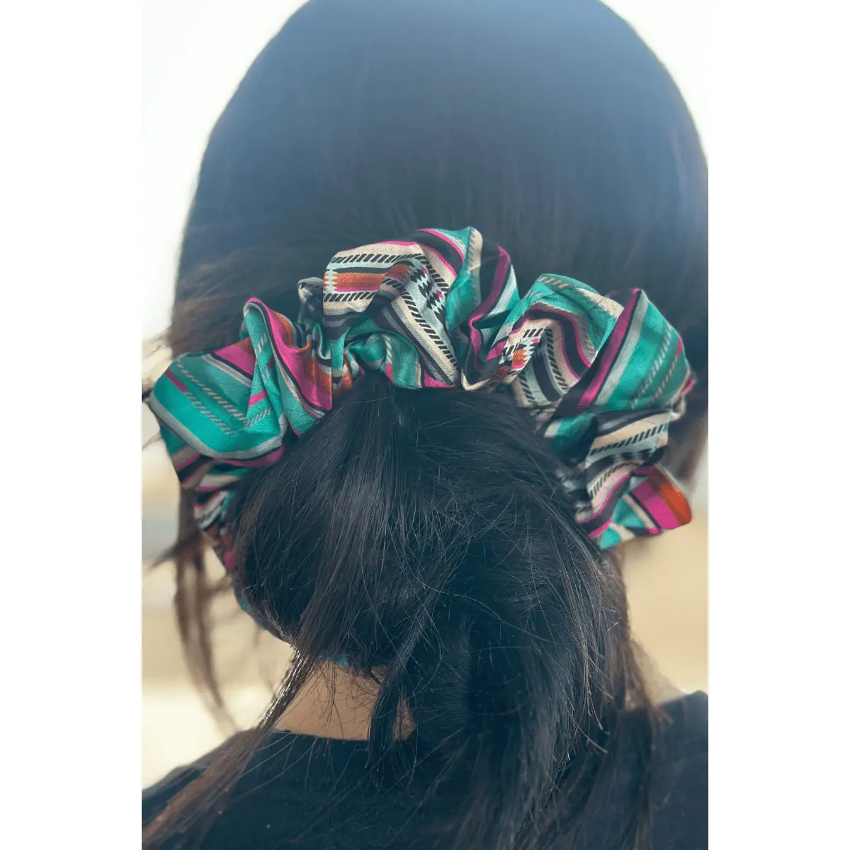 Sterling Kreek Running Away Scrunchie - Fashion Hair Accessory with Band for Daily Use, Comfortable, Fabric, Vibrant, Cute, Unisex, 5" Outer Width, Everyday