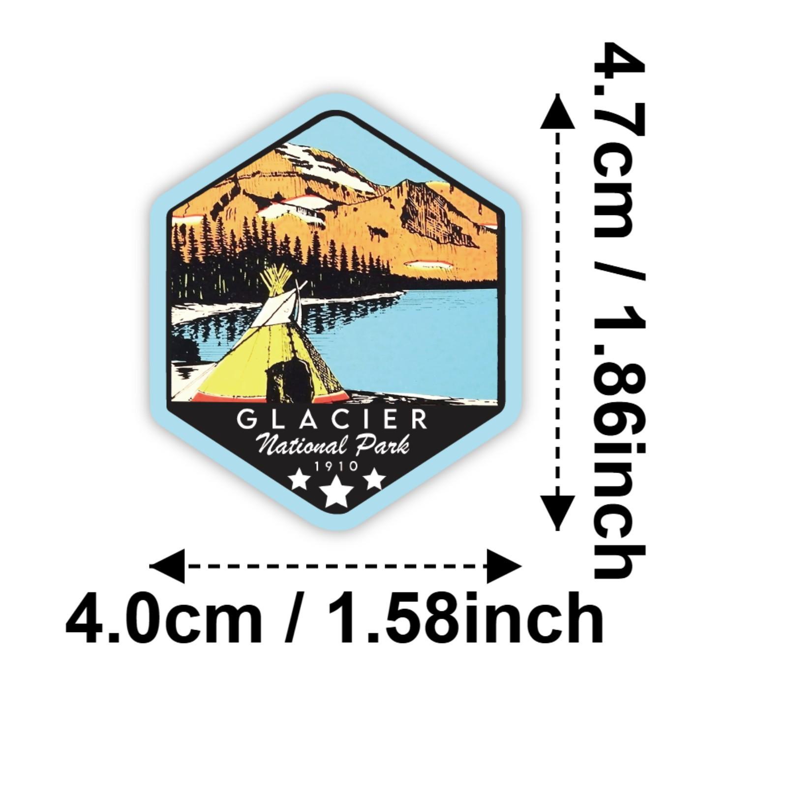 63Pcs National Park Stickers,Outdoor Nature Camping Hiking Inspired Waterproof Vinyl Decals for Water Bottles Laptop Car,Travel Adventure Parks Stickers