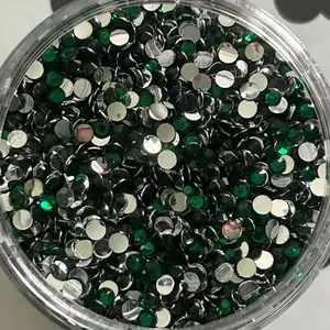Emerald Green Resin Rhinestones - Bulk Rhinestones - Choose Your Size & Quantity - Ideal for Nails, Phone Cases, Bling Tumblers and Shoes