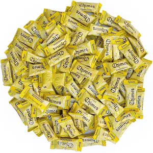 Chimes Meyer Lemon Ginger Chews Candy 1-Pound Bag Vegan Non-GMO Gluten-Free Sweet Summer Lemonade with Ginger Twist Cane Sugar Tapioca Starch Natural Flavor Individually Wrapped Made in Indonesia