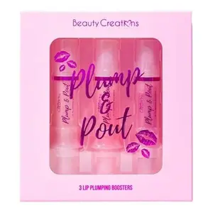 Plump & Pout Lip Plumping Lipgloss by Beauty Creations (3 Piece Set)