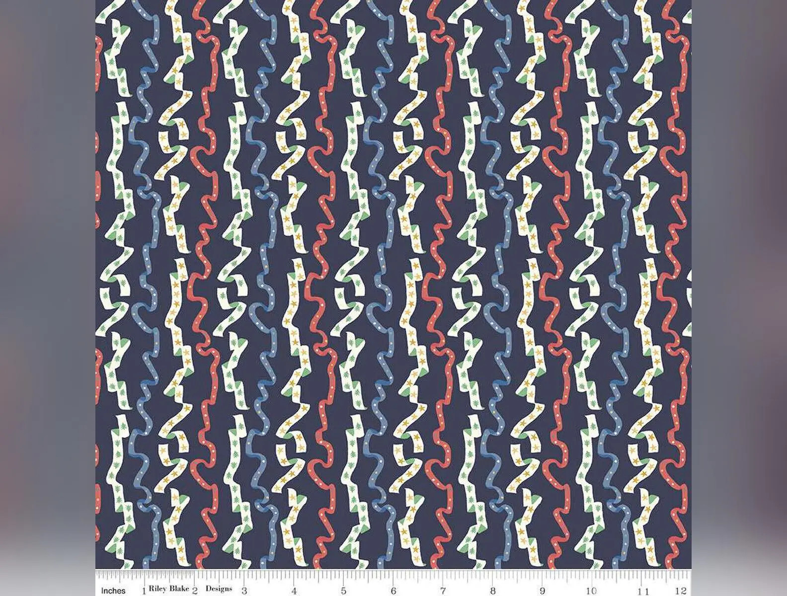Merry & Bright by Liberty Fabrics - All Wrapped Up B - (half yard)
