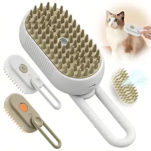 Pet Steam Brush,Cat Dog Hair Remover, Adjustable Pet Hair Remover,Pet Steamy Mist,Steam Pet Brush for Pet Hair, 3 in 1 Steam Brush for Cats, Pet Grooming Comb with Steam Spray, Adjustable Hair Remover for Cats and Dogs, Pet Hair Brush