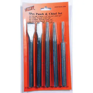 WorldWide Sales Online 5pc Punch and Chisel Set Chrome Vanadium – Chisel, import_2021_10_29_212114, Punch