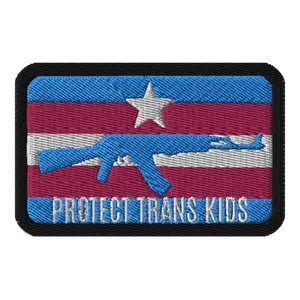 Red Pawn Patches: Protect Trans Kids Embroidered Patch