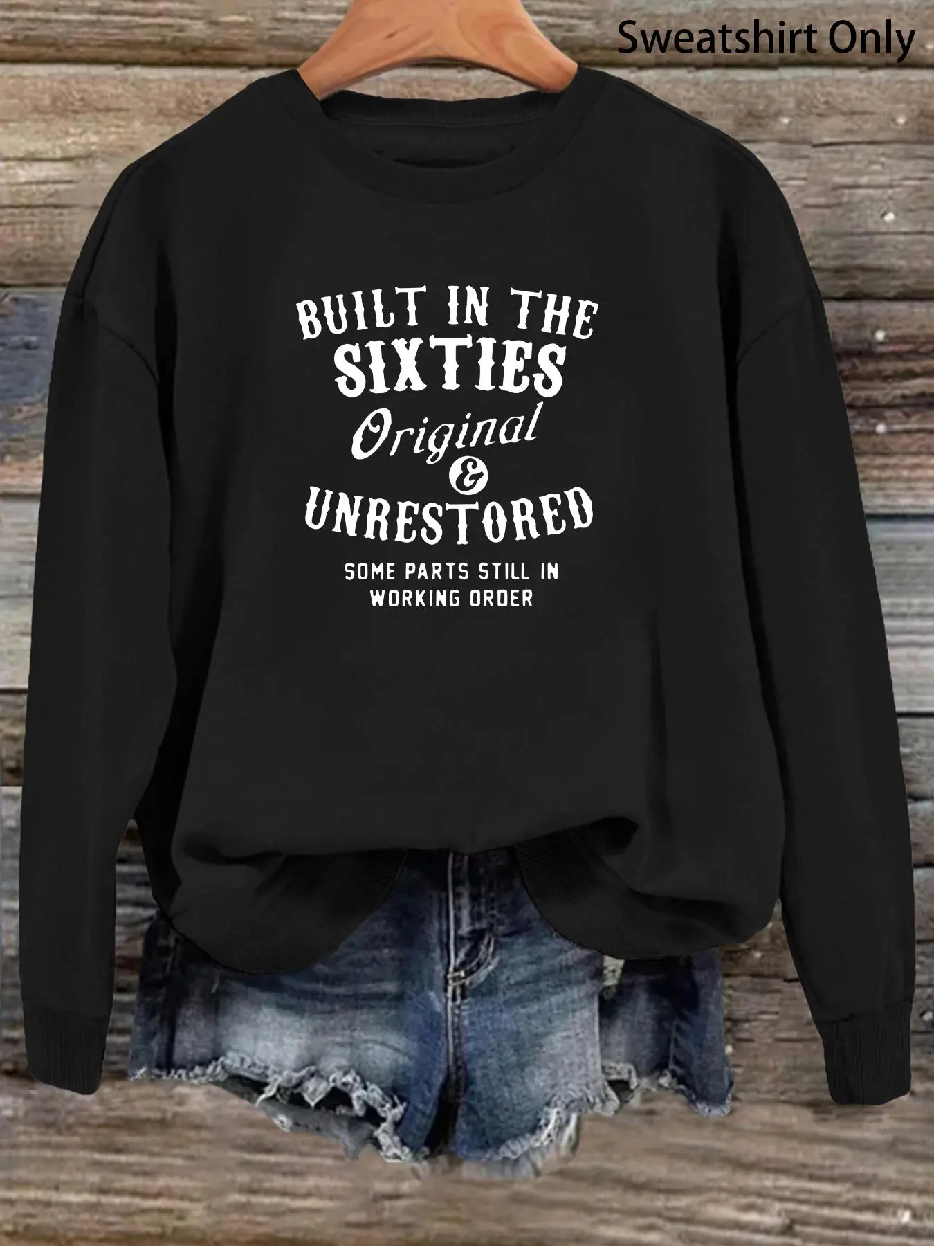 Women's Letter Print Drop Shoulder Sweatshirt, Casual Long Sleeve Round Neck Pullover for Daily Wear, Ladies Clothes for All Seasons