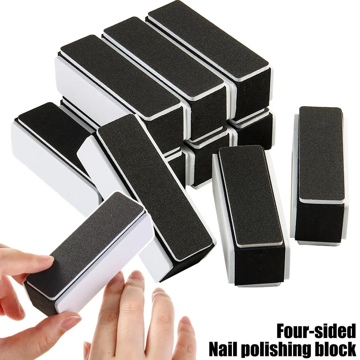4-Sided Nail Polishing Block | Glowing Buffer & Shine Tool for Nail Art