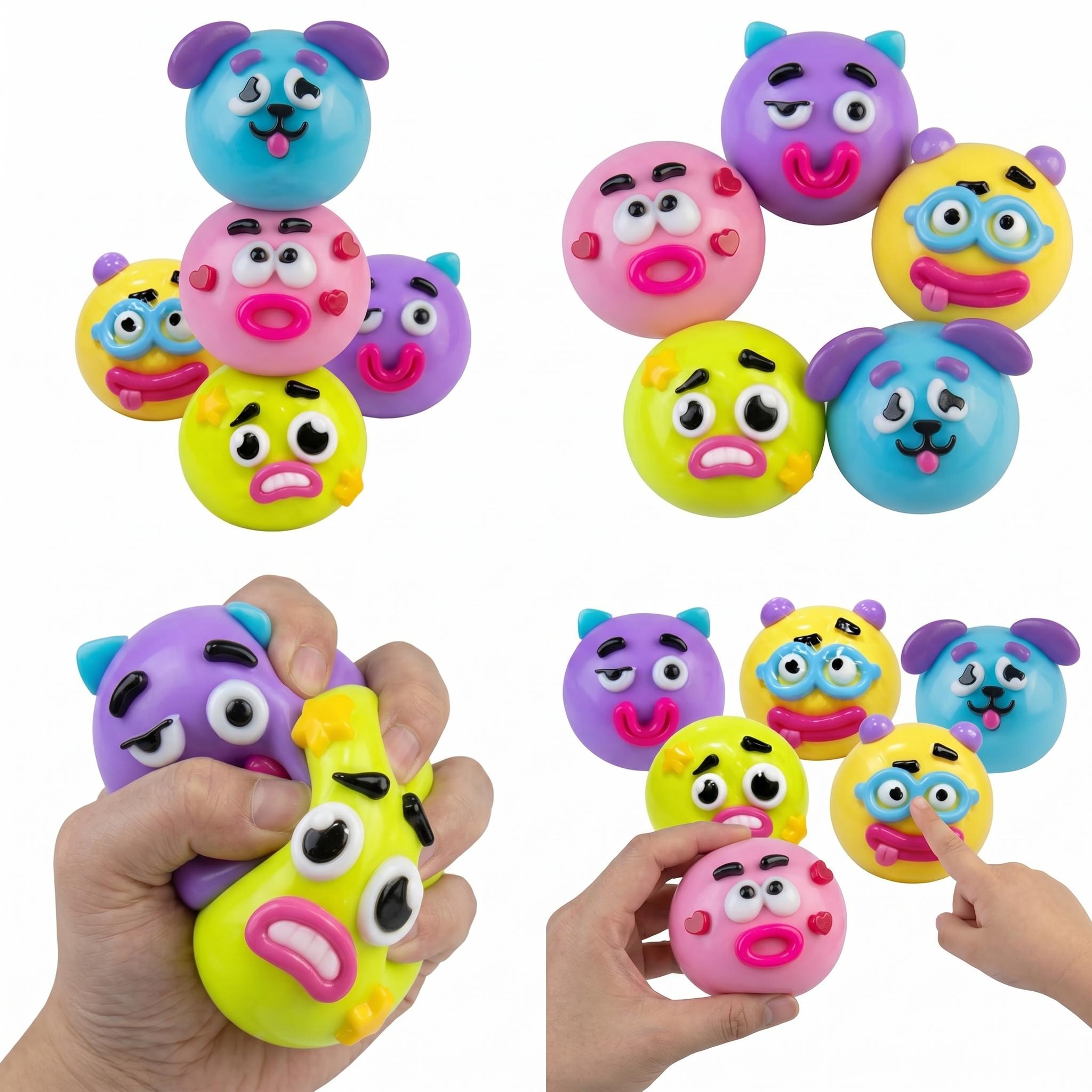 2026 NEW Smushers Squishy - Curiosities Smushers Dog Face Swap,Faces Sensory with Loads of Expressions Squishy Soft Moldable Cute Slow Rise Relaxing Sensory Fidget Relief for Adults Anxiety Relief