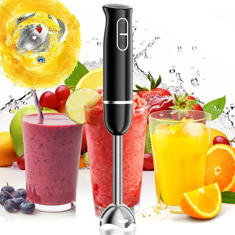 Electric Blender, 1 Count Two-speed Blending Stick Blender, Handheld Electric Blender Machine for Purees, Milkshakes, Soups, Complementary Foods, Gift, Ice Maker Machine, Fruit Vegetable Juicer, Smoothies Blenders