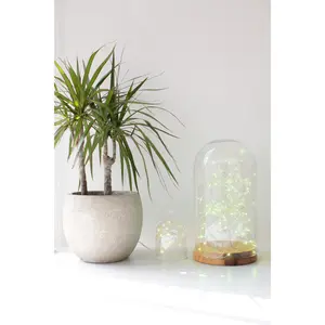 20 LED Silver Copper Fairy Lights - Battery Operated