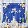 Elegant White Solid Polyester Backdrop Curtains (2-Piece Pack) - 5x10 ft Each, Wrinkle-Free No-Ironing Fabric, Photo-Ready, Fast Setup, Reusable for Baby Shower, Indoor Home & Party Decor, Banners, Photography Backdrops