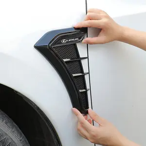 2pcs Carbon Fibre Car Side Wing Fender Decals, Body Exterior Accessory for Lexus, Durable and Stylish Vehicle Decoration