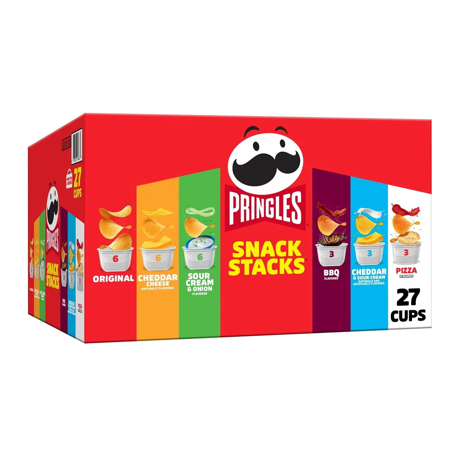 Potato Crisps Chips, Snack Stacks, Lunch Snacks, Variety Pack (27 Cups)