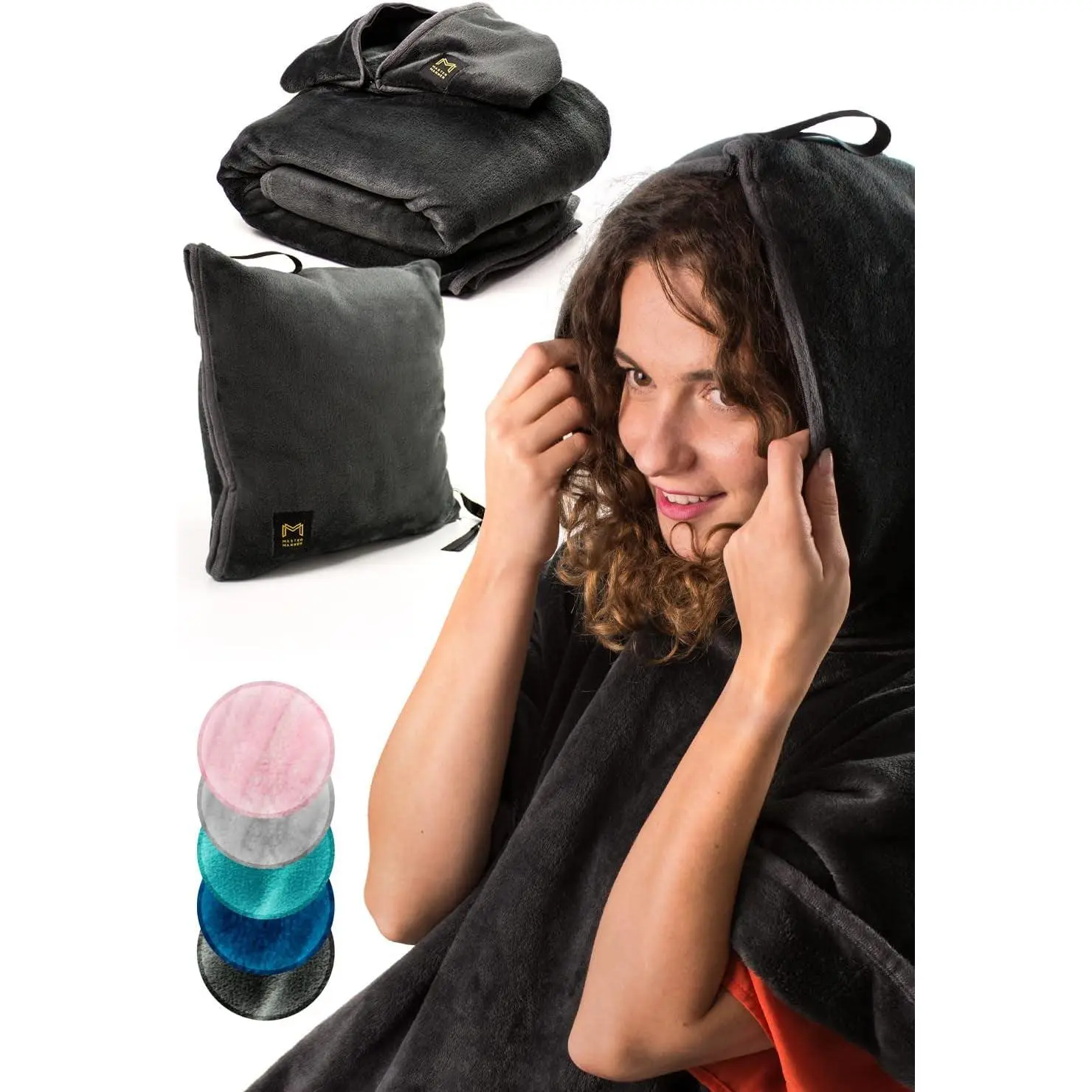 2-in-1 Travel Blanket & Pillow with Hoodie