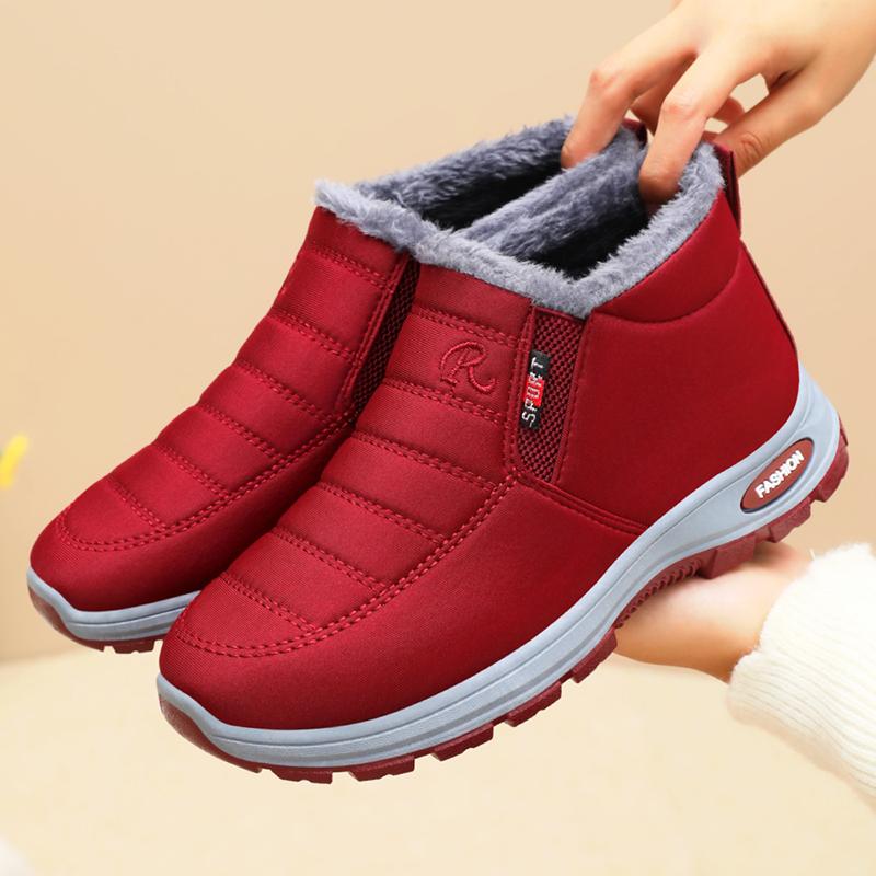 Womens Warm Fur Lined Winter Snow Boots Waterproof Ankle Boots Outdoor Booties Comfortable Shoes for Women Winter Boots for Women Classic Snow Boots Fur Lined Warm Boots Waterproo