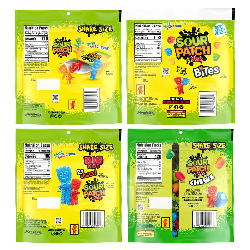 SOUR PATCH KIDS Original Flavor Variety Pack | Assorted Original, Big Kids, Bites, & Chews