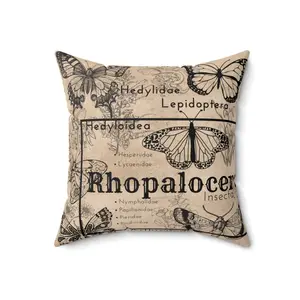 Dark Academia Butterfly Pillow, Goth Butterfly Pillow, Dark Academia Pillow, Butterflies for Halloween, Fall Décor, Decorative Pillow