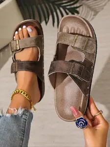 Women's Open Toe Sandals for Ultimate Comfort, Durable Soft Rubber Insole, Perfect for Daily Wear and Outdoor Adventures, Easy to Put on and off