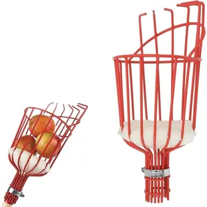 high quality  Fruit Picker Basket - Sturdy Tree Picker Tool with Adjustable Knob - Apple, Avocado, Peach, Pear, Lemon Grabber