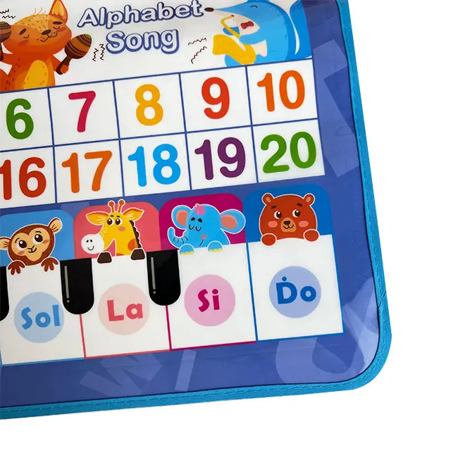 Bilingual Talking Wall Chart for Kids – English & Spanish Learning Poster with Songs, ABCs, Numbers, Animal words & Piano – Interactive Educational Toy for Toddlers 1-6 – No Screen, Battery Powered classroom use Alphabet Preschool 5