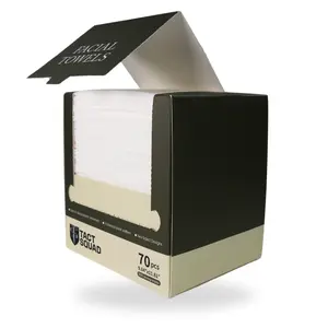 70 Pack Disposable Cleansing Facial Towels Super Soft Plant Fibers, Clean face Wipes Use Wet or Dry, Textured Dual Sided Dry Face Wipe