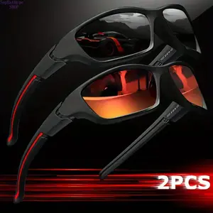 2/3 Pcs Polarized Sports Sunglasses, Unisex Full Wrap Surround Shades, Fantasy Outdoor Eyewear for Cycling, Fishing, Hiking, Golf, Driving and Daily Casual Fashion, Sunglasses For Women, Men's Sunglasses,summervibes