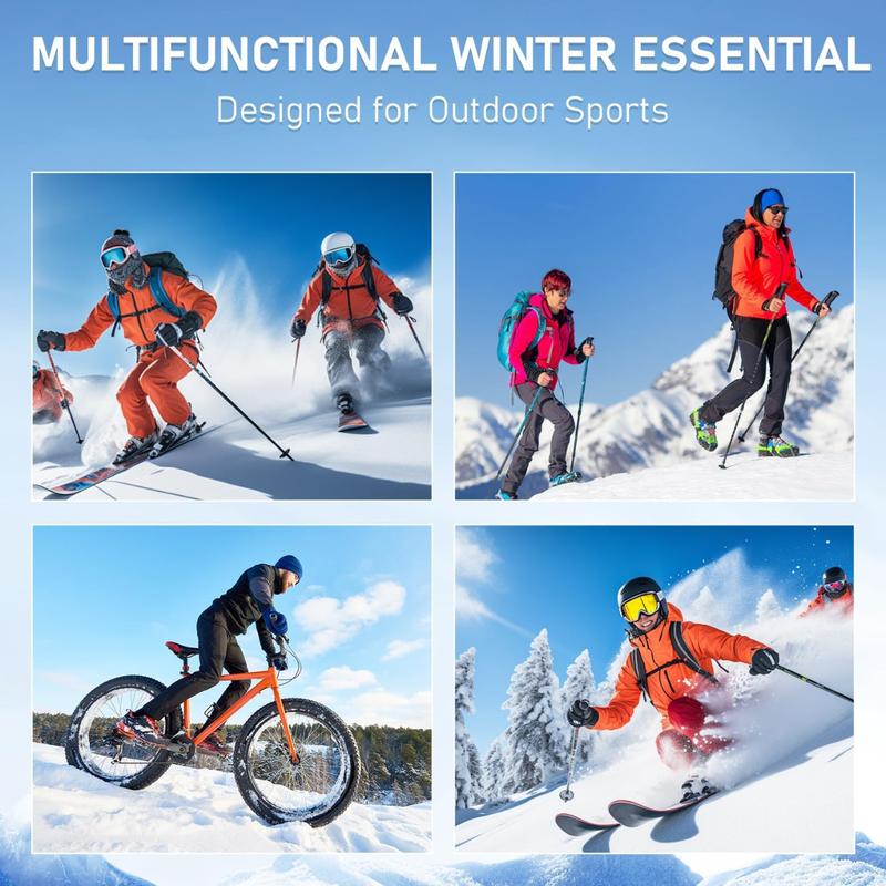 Unisex Hood Ski Mask Winter Sherpa Windproof Coldproof Plush Mask Arctic Plush Warm Balaclava