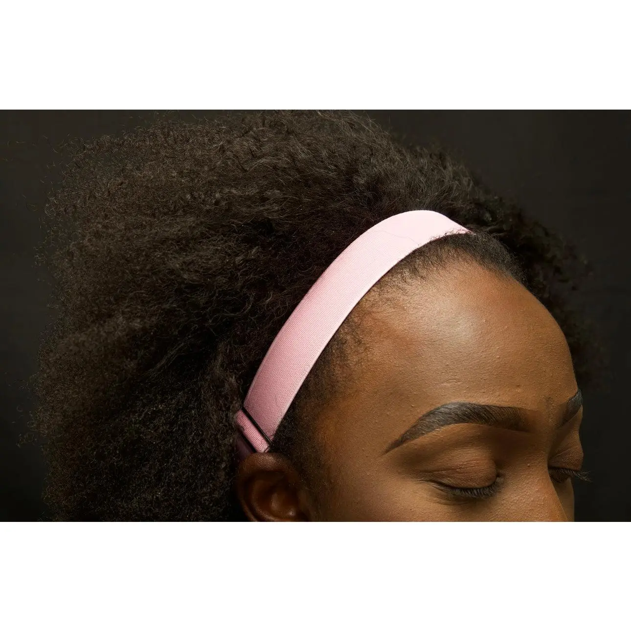 Pink Adaptiband Headbands for Natural Hair - Adjustable 15 to 30 inches Non Slip Head Bands - Perfect Headband for Natural Hair Adjust To Fit 4C, Curly Hair, Locs, Sisterlocks, Afro Hairstyles