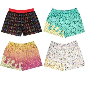 Ice Cream Mesh Shorts – Youth & Adult Breathable Athletic Shorts, Colorful Summer Streetwear, Casual Sports Shorts