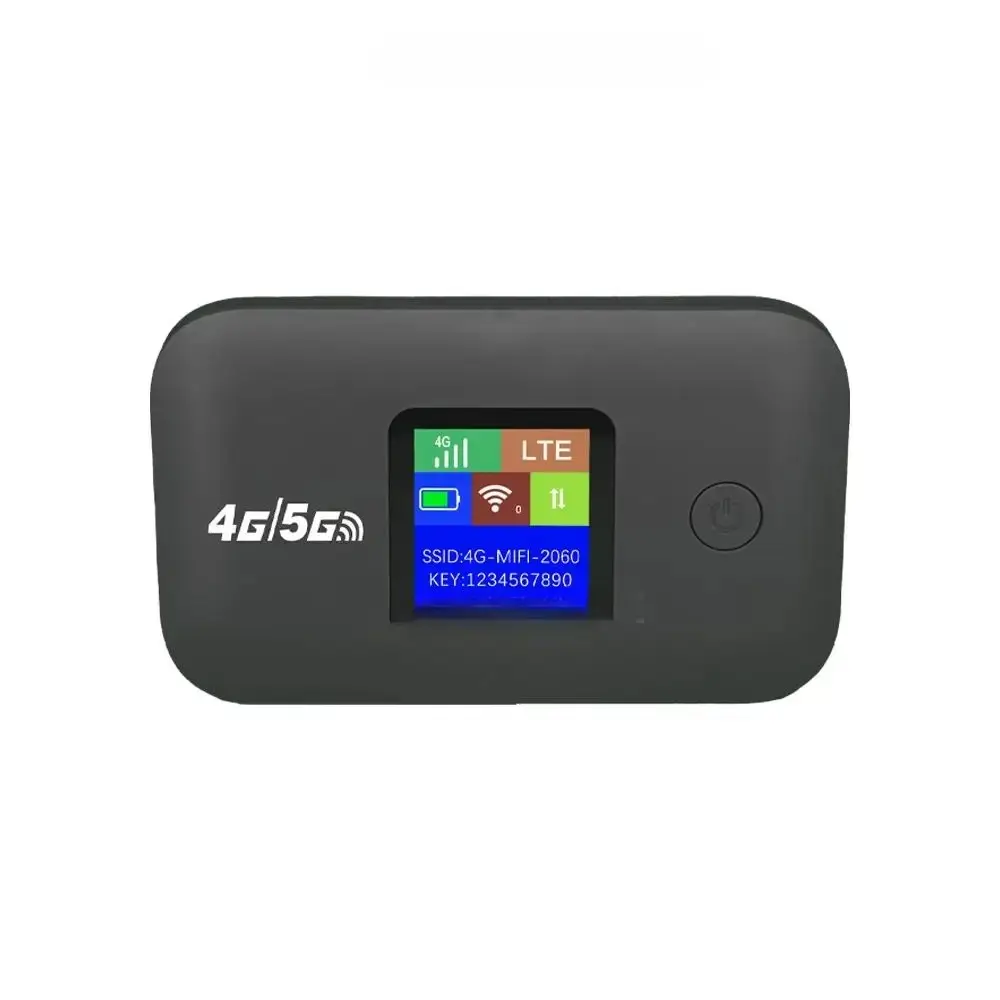 LTE Portable WiFi Hotspot Wireless WiFi Modem with SIM Slot, 300Mbps Speed, LED Display, Stable Connection, Supports 10 Devices for Outdoor Camping RV Portable Travel Internet