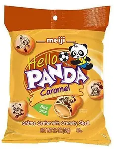 Meiji Hello Panda Caramel 2.2 Ounce Bag