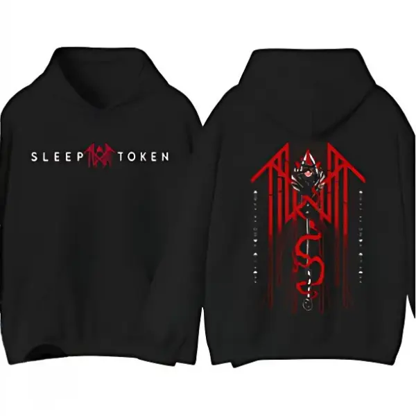 Sleep Token Double Sides Hoodie, Reaper Angel Hoodie, Vintage TRIDENT Hoodie, Sleep Token Tour Merch, Gifts For Fan Men Women