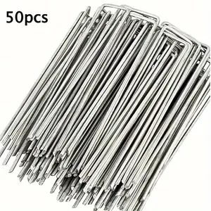 The U-shaped garden stake is very suitable for securing weed fabric, landscape nets and camping tents.