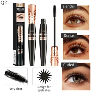 Waterproof Mascara Lengthening Volumizing Curling Smudge-Proof Long-Lasting Natural Look Eyelash Primer Base Coat Voluminous Lengthening Mascara