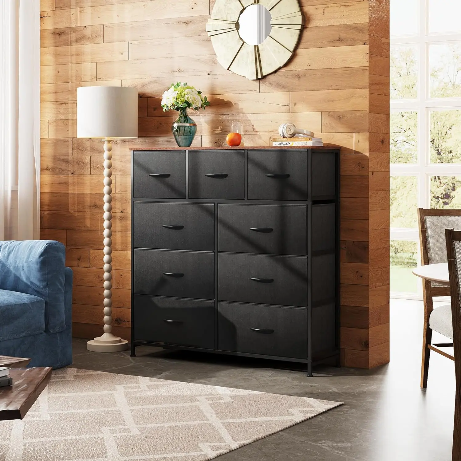 WLIVE 9-Drawer Dresser, Fabric Storage Tower for Bedroom, Hallway  display picture 1