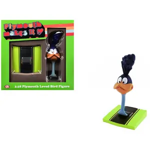Plymouth Loved Bird Figure with Limelight Green Hood Stand 1/18 Model by ACME
