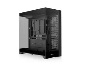 Thermaltake CTE E550 TG Black Mid Tower ATX Case; 3 Tempered Glass Panels; Hidden-Connector Motherboard Support; Three-Way VGA Installations; Dual Chamber Design; CA-1Z8-00M1WN-00