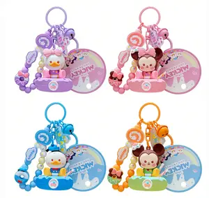 Disney Daisy Duck and Donald Duck Keychain - Durable Compact Charm Design for Fans - Perfect Gift for Daisy and Donald Duck Lovers