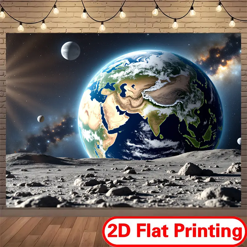 2D Flat Printing Polyester Banner Backdrop, Backdrop Picture for Retirement Celebration Party Decorations