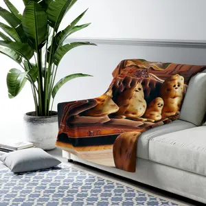 Sherpa Fleece Blanket - Soft Fleece Material, Lightweight Design, Versatile for Home, Travel, and Everyday Use