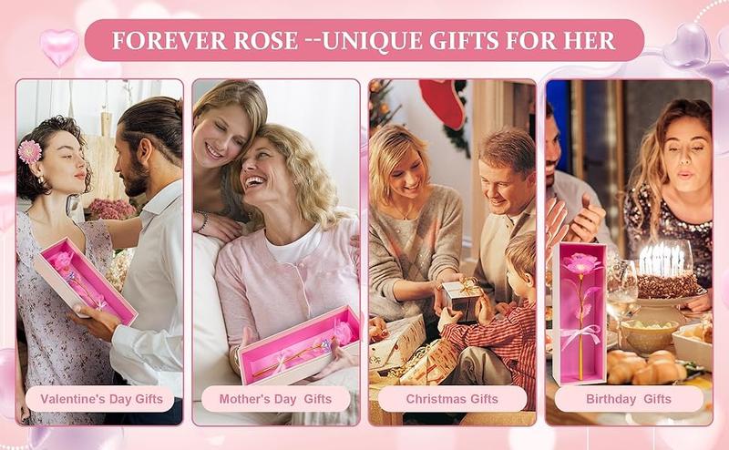 Valentines Day Gifts for Her - Galaxy Rose Preserved Forever Roses with Eternal Quality for Women, Mom, Sister, Friend, and Grandma