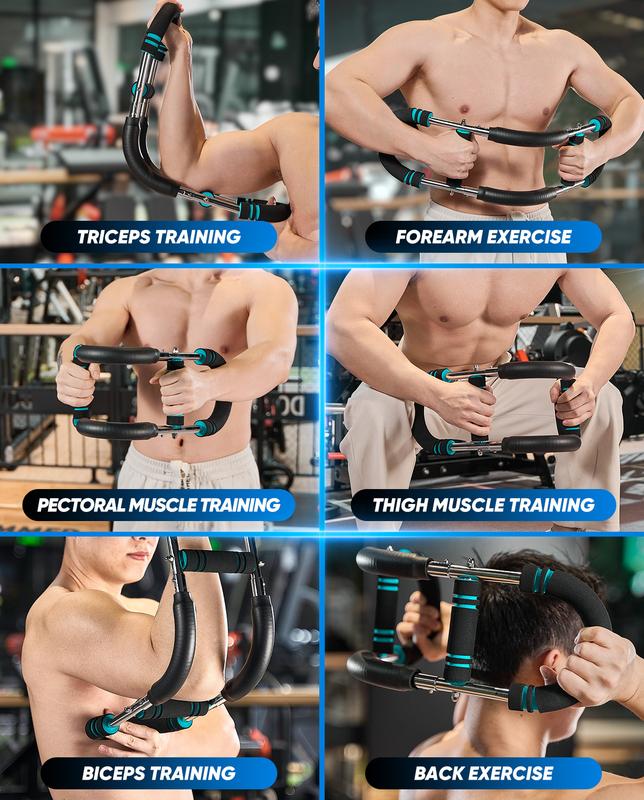 [ Valentine's Day gifts ] Saker Rotating Arm Trainer - Powerful Adjustable Resistance Portable Home Upper Arm Strength Training Fitness Equipment with Chest Exercise Machine