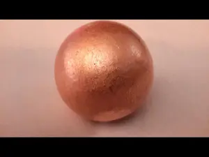 2" (50 mm) Copper Sphere - Ball - Brushed Finish - Made from Native Keweenaw Peninsula Copper, MI