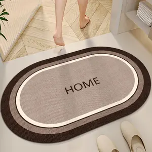 Non-Slip Bathroom Mat, Soft Quick-Dry Bath Rug, Absorbent Floor Pad, Elegant Decorative Mat, Universal Use All Seasons, Shower Floor Mat Non Slip